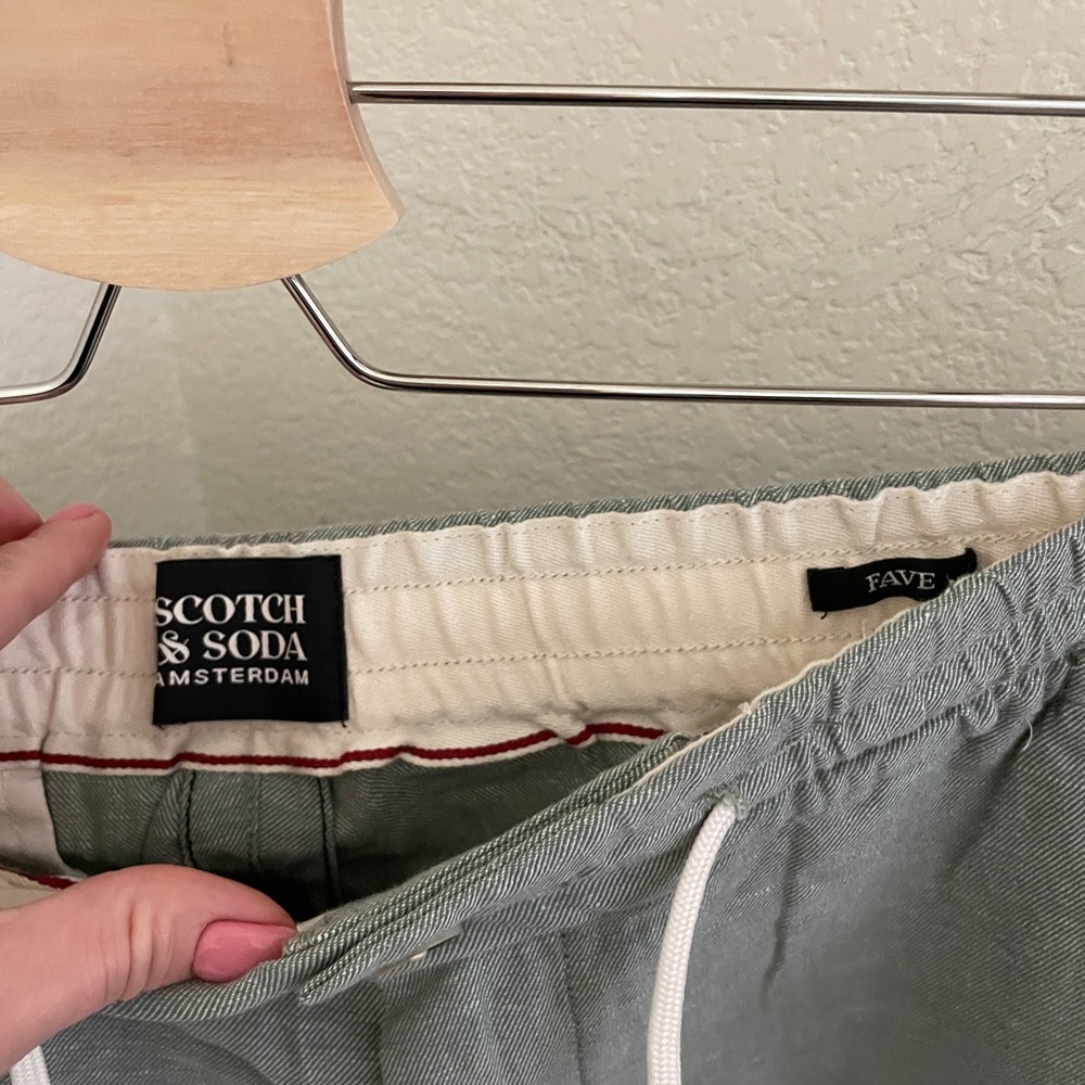 NWT Scotch & Soda casual bermuda green regular fit Fave Shorts - Picture 7 of 10
